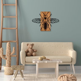 Wallity MA-308 Escultura de pared en Nogal y Negro